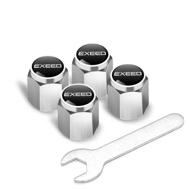 Tire Valve Caps for Chery EXEED TXL/LX/VX – 4pcs Metal Set