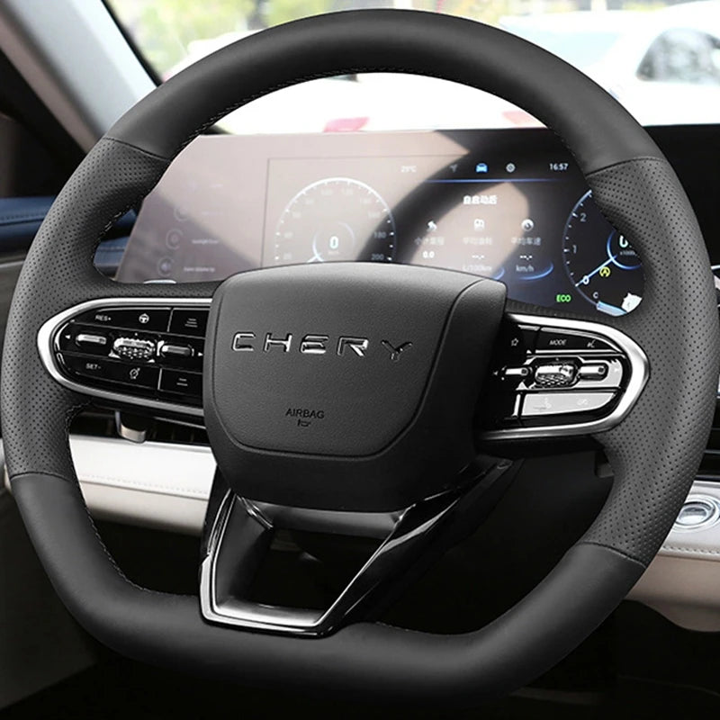 Custom Braid Microfiber Steering Wheel Cover for Chery Omoda C5 FX (2022–2024)