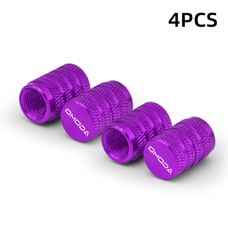 4Pcs Tire Valve Caps for Chery Omoda 5 FX – Dustproof Aluminum Covers
