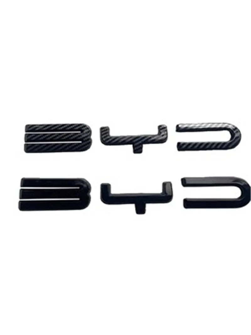ABS Carbon Fiber Front Emblem Frame for 2023 BYD Song Plus