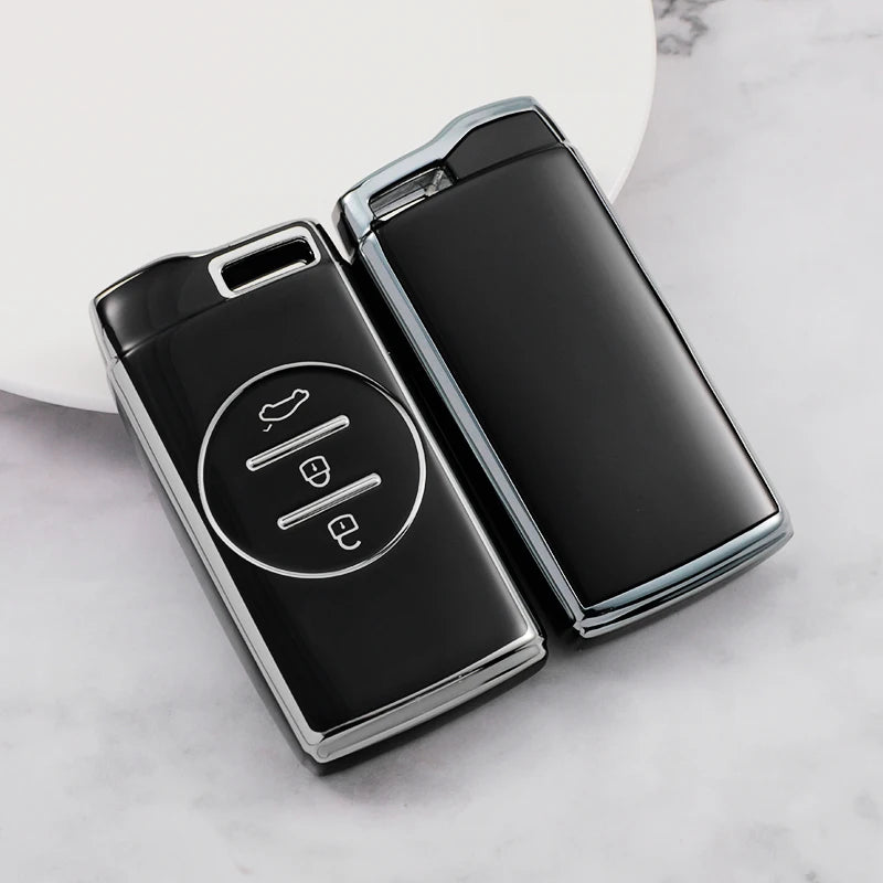 TPU Shell Key Case Cover for Chery 3-Button Remote Keys