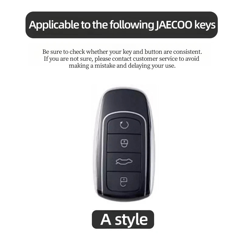 Galvanized Alloy Key Case for Omoda JAECOO J6, J7, J8, Phev 2023-2025