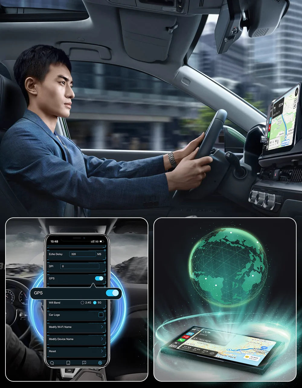 CarlinKit 5.0 Wireless CarPlay & Android Auto Adapter