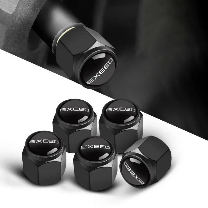 Tire Valve Caps for Chery EXEED TXL/LX/VX – 4pcs Metal Set