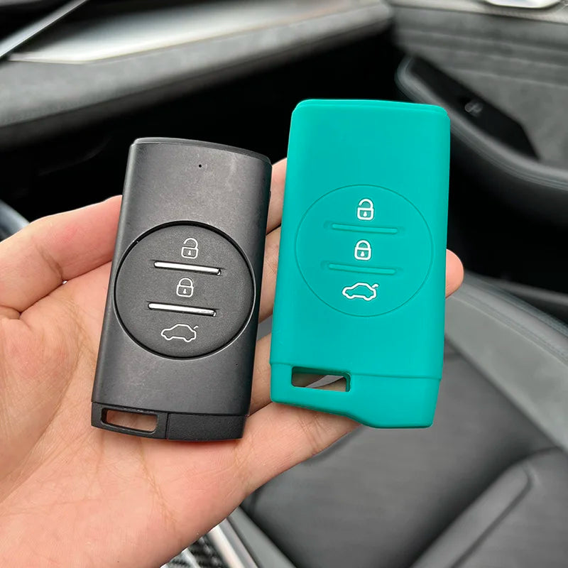 Silicone Key Cover for Chery Tiggo, Arrizo, EQ7, Exeed – Soft Rubber Case + Keychain