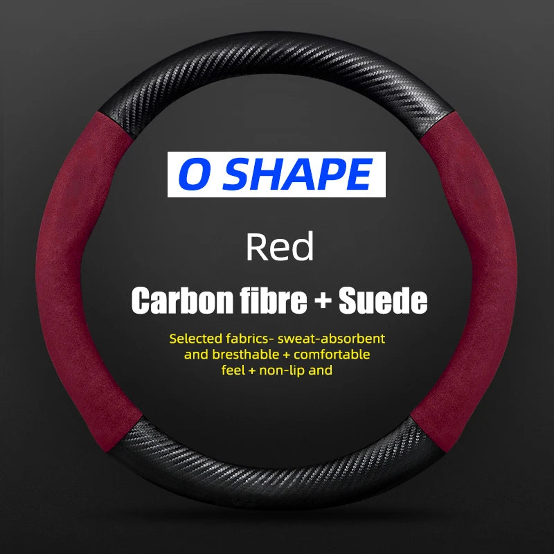 38cm Suede Steering Wheel Cover for Chery Jaecoo J7/J8