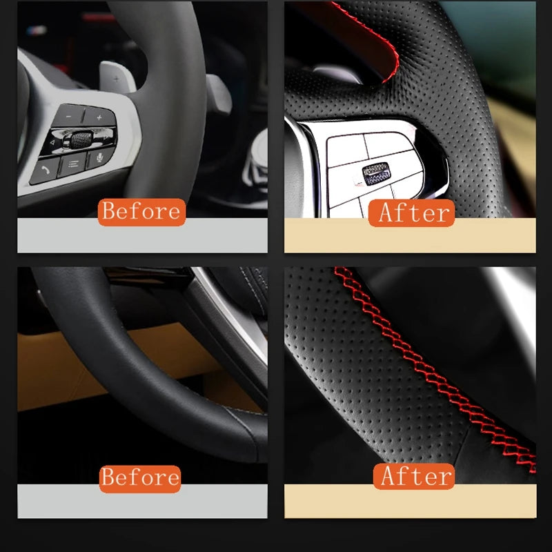 Custom Braid Microfiber Steering Wheel Cover for Chery Omoda C5 FX (2022–2024)