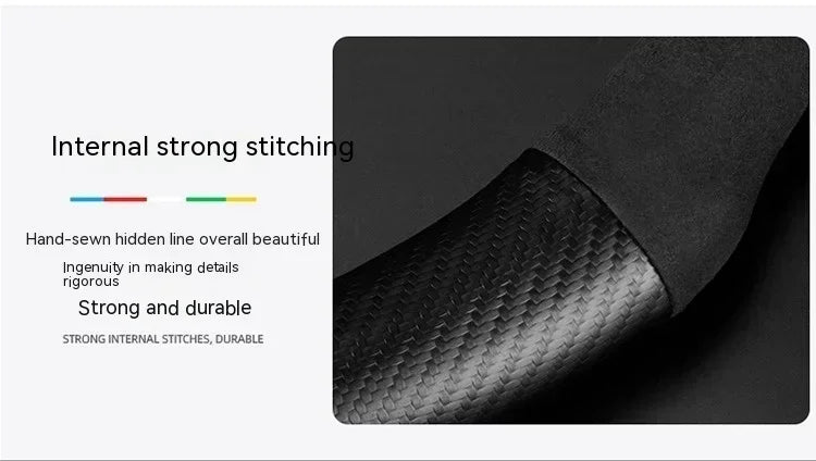 Suede Carbon Fiber Steering Wheel Cover for Chery Jetour T2 2023–2024