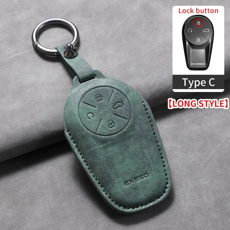 Leather Key Case for Chery EXEED – Stylish Car Fob Cover