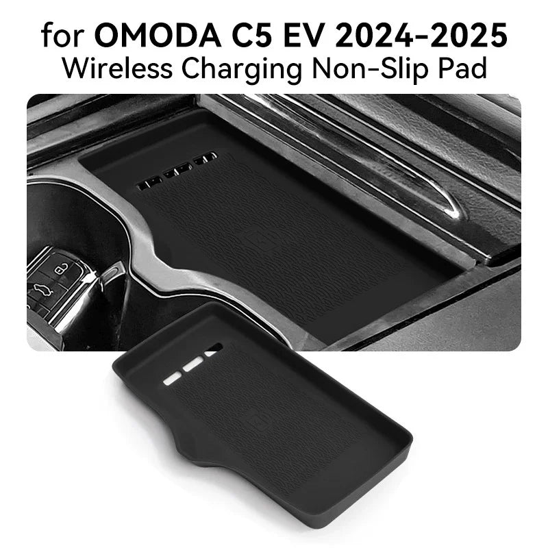Anti-Skid Silicone Charger Panel Pad for Chery Omoda C5 EV 2024–2025