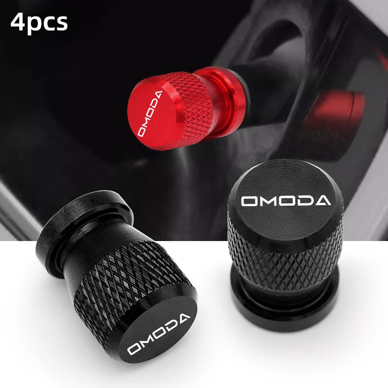 4Pcs Tire Valve Caps for Chery Omoda 5 FX – Dustproof Aluminum Covers