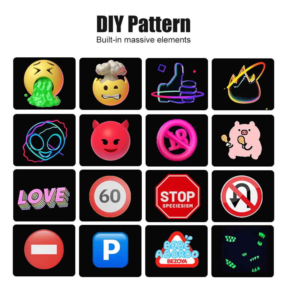 Smart LED Car Sign – App Controlled Pixel Display (32x32)