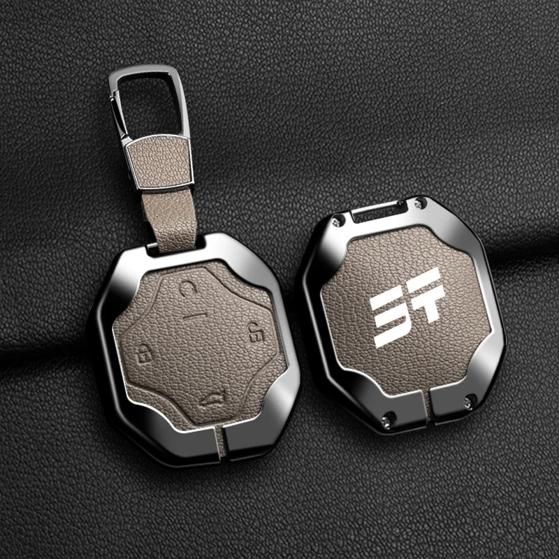 Zinc Alloy Goatskin Key Case for Jetour T2 / Traveller (2023–2024)