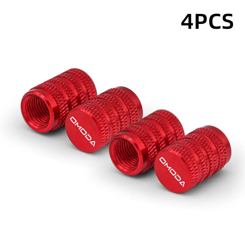4Pcs Tire Valve Caps for Chery Omoda 5 FX – Dustproof Aluminum Covers