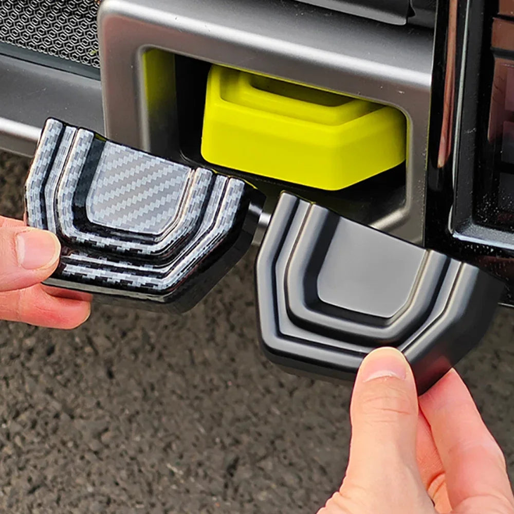 2PCS Trailer Hook Cover Trim Chery Jetour T2 Traveller 2023–2024 – ABS Exterior Sticker Set