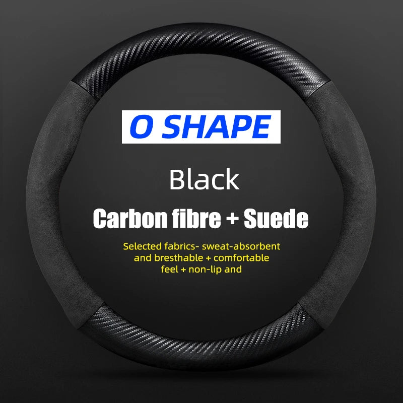 38cm Suede Steering Wheel Cover for Chery Jaecoo J7/J8