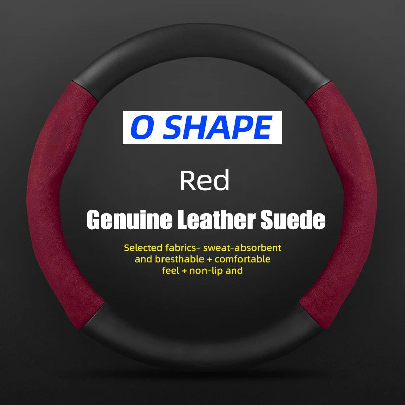 38cm Suede Steering Wheel Cover for Chery Jaecoo J7/J8