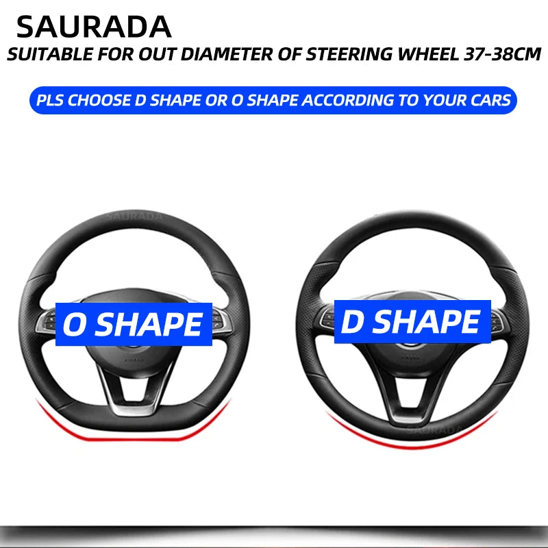 38cm Suede Steering Wheel Cover for Chery Jaecoo J7/J8