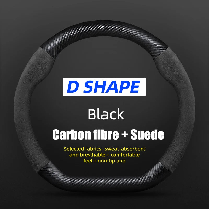 38cm Suede Steering Wheel Cover for Chery Jaecoo J7/J8