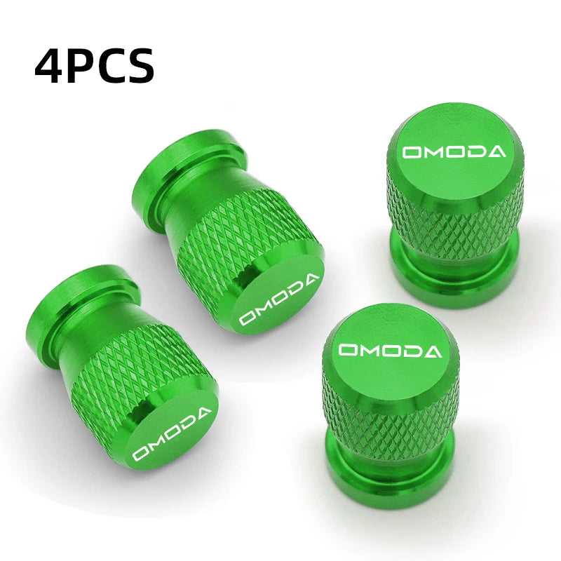 4Pcs Tire Valve Caps for Chery Omoda 5 FX – Dustproof Aluminum Covers