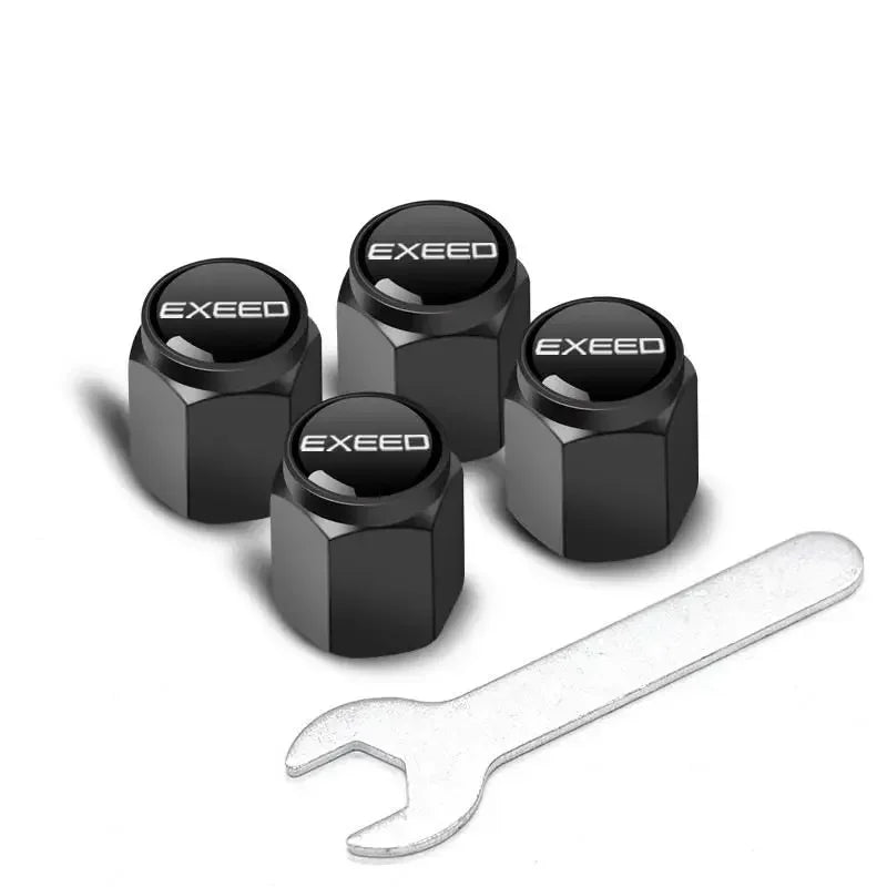 Tire Valve Caps for Chery EXEED TXL/LX/VX – 4pcs Metal Set