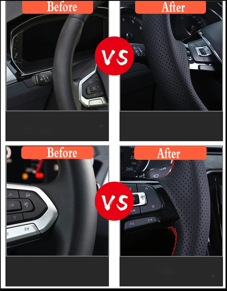 Custom Braid Microfiber Steering Wheel Cover for Chery Omoda C5 FX (2022–2024)