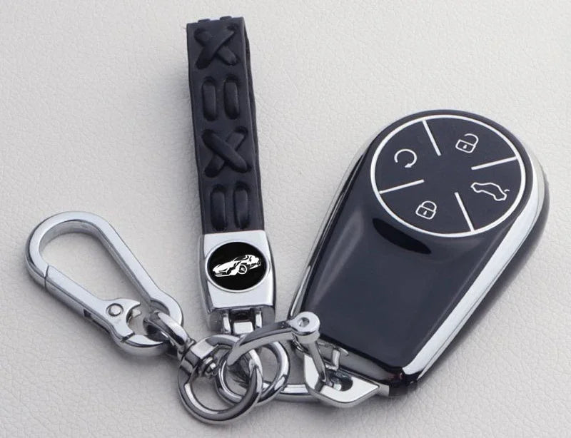 TPU & Zinc Alloy Key Case with Keychain for Chery Exeed VX RX LX TXL PHEV