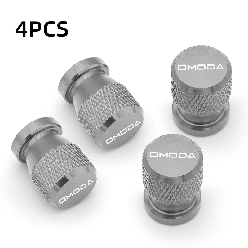 4Pcs Tire Valve Caps for Chery Omoda 5 FX – Dustproof Aluminum Covers