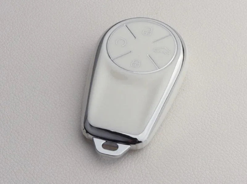 TPU & Zinc Alloy Key Case with Keychain for Chery Exeed VX RX LX TXL PHEV
