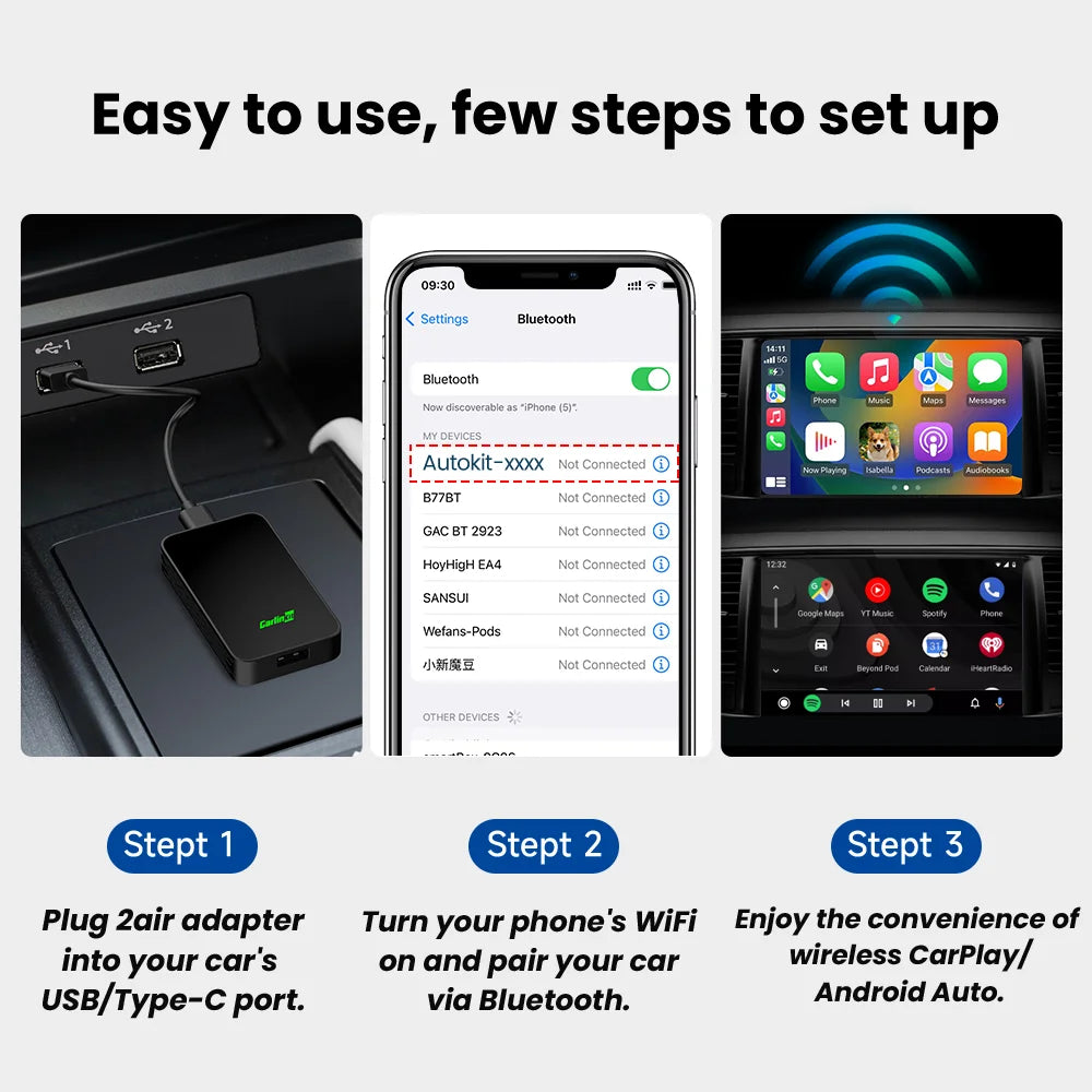 CarlinKit 5.0 Wireless CarPlay & Android Auto Adapter