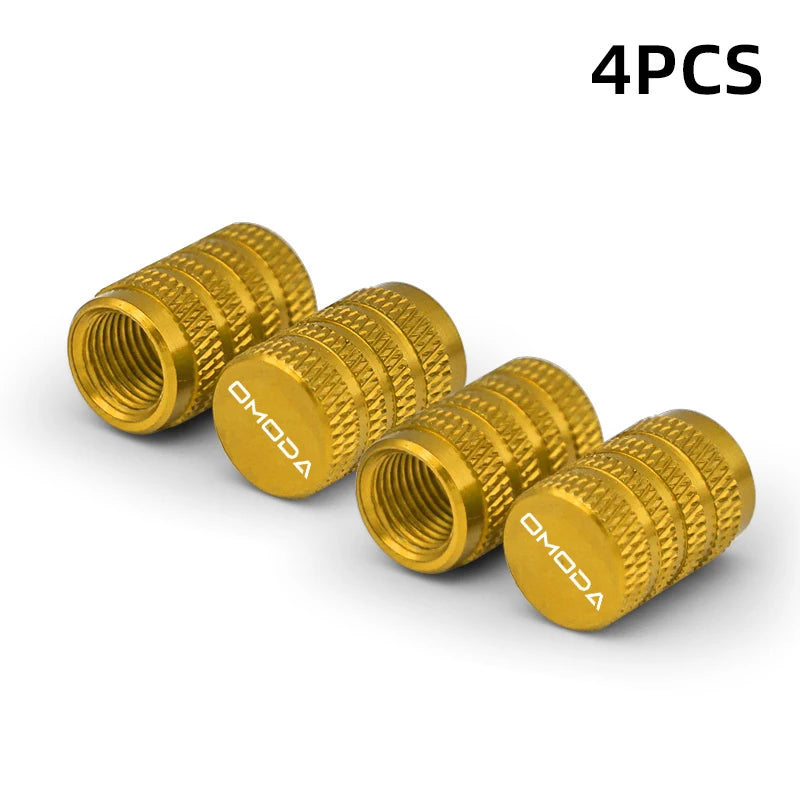 4Pcs Tire Valve Caps for Chery Omoda 5 FX – Dustproof Aluminum Covers