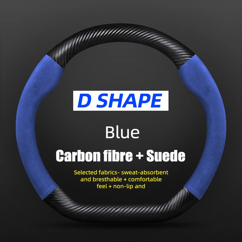 38cm Suede Steering Wheel Cover for Chery Jaecoo J7/J8