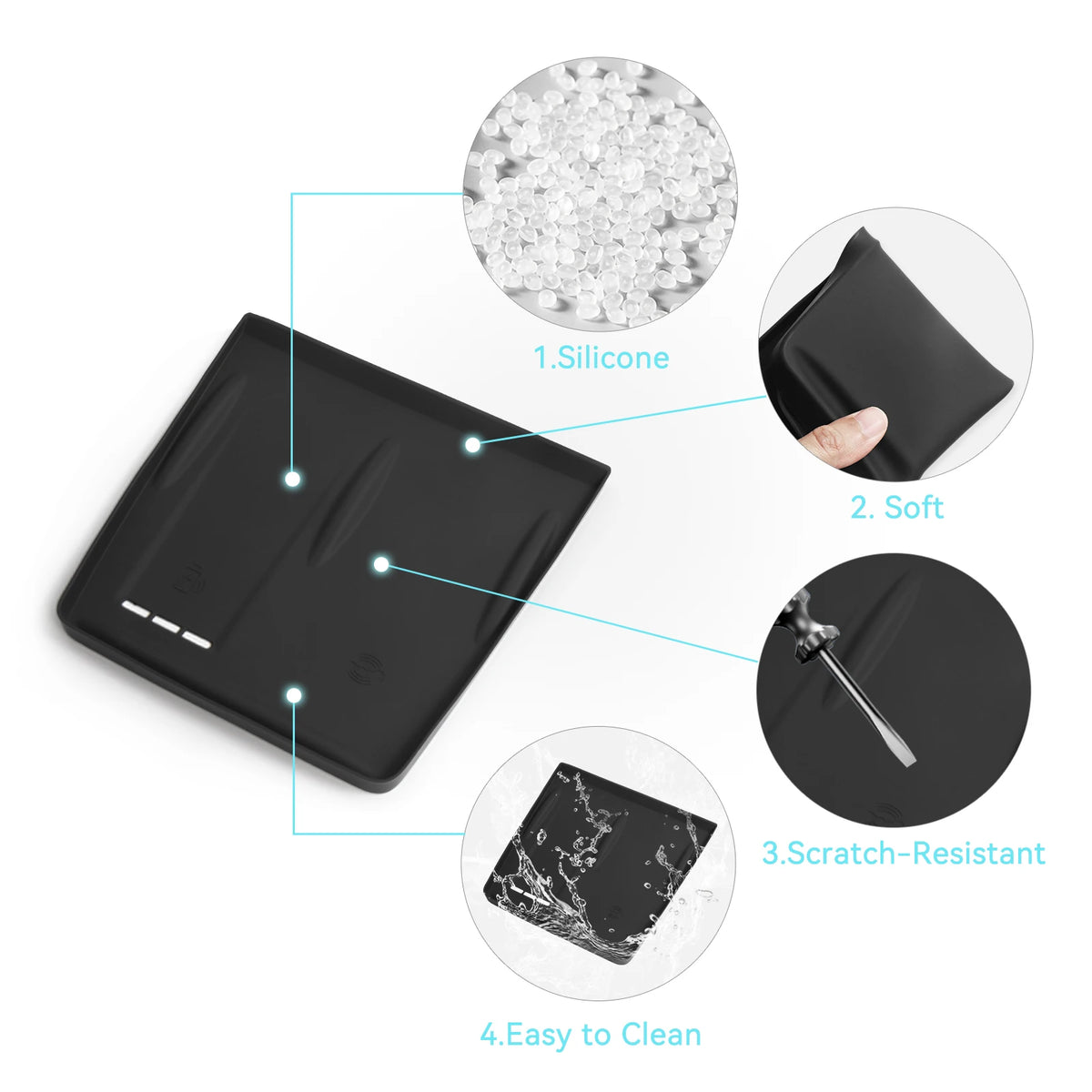 Non-Slip Wireless Charging Pad for Chery OMODA C5 (Fuel) 2022–2025