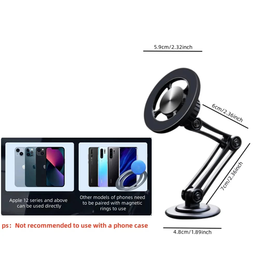 Magnetic 360° Foldable Car Phone Stand