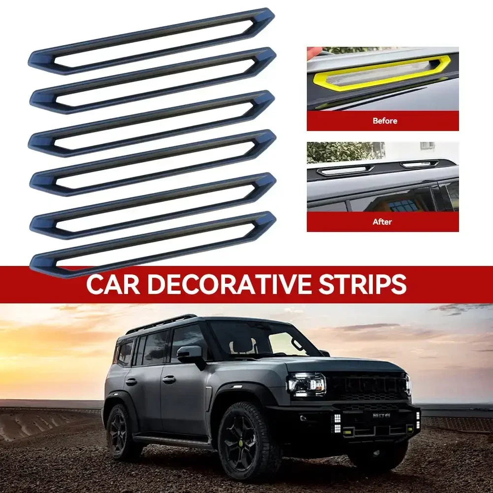 Carbon Fiber Roof Rack Trim (6PCS) for Jetour T2 / 2023–2024
