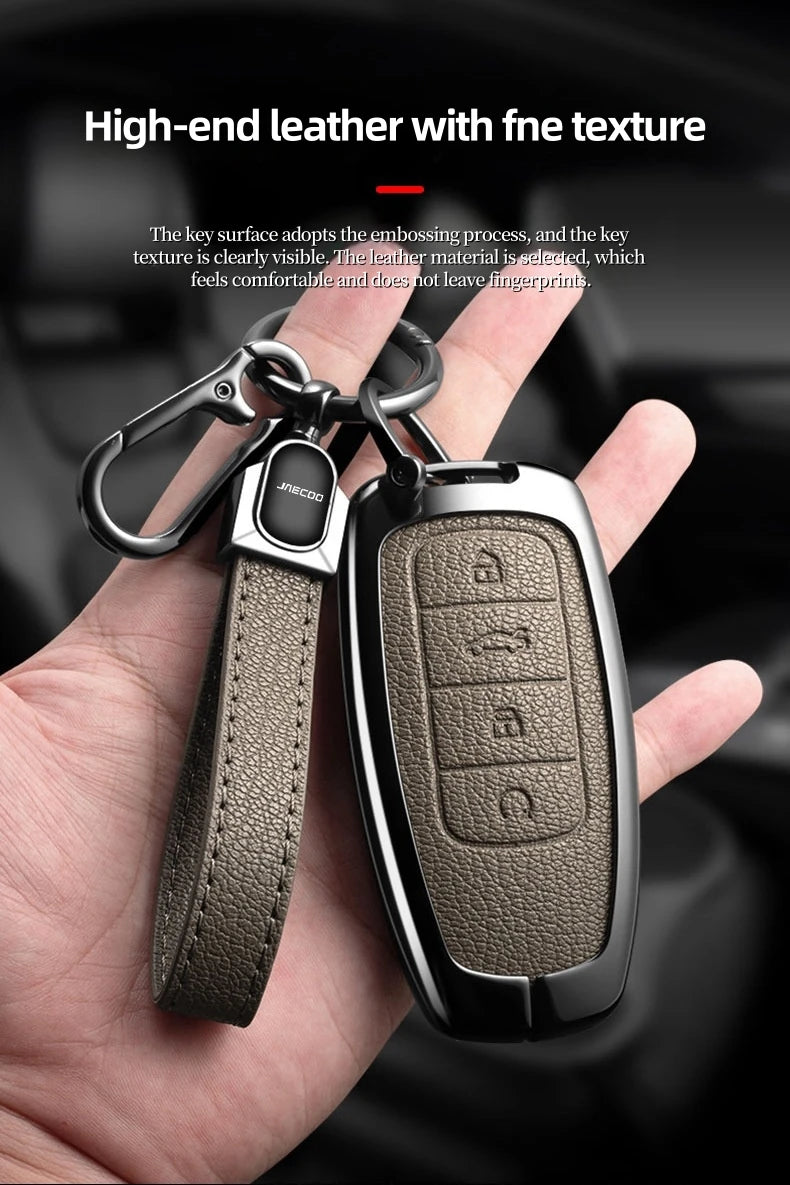 Galvanized Alloy Key Case for Omoda JAECOO J6, J7, J8, Phev 2023-2025