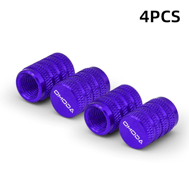 4Pcs Tire Valve Caps for Chery Omoda 5 FX – Dustproof Aluminum Covers