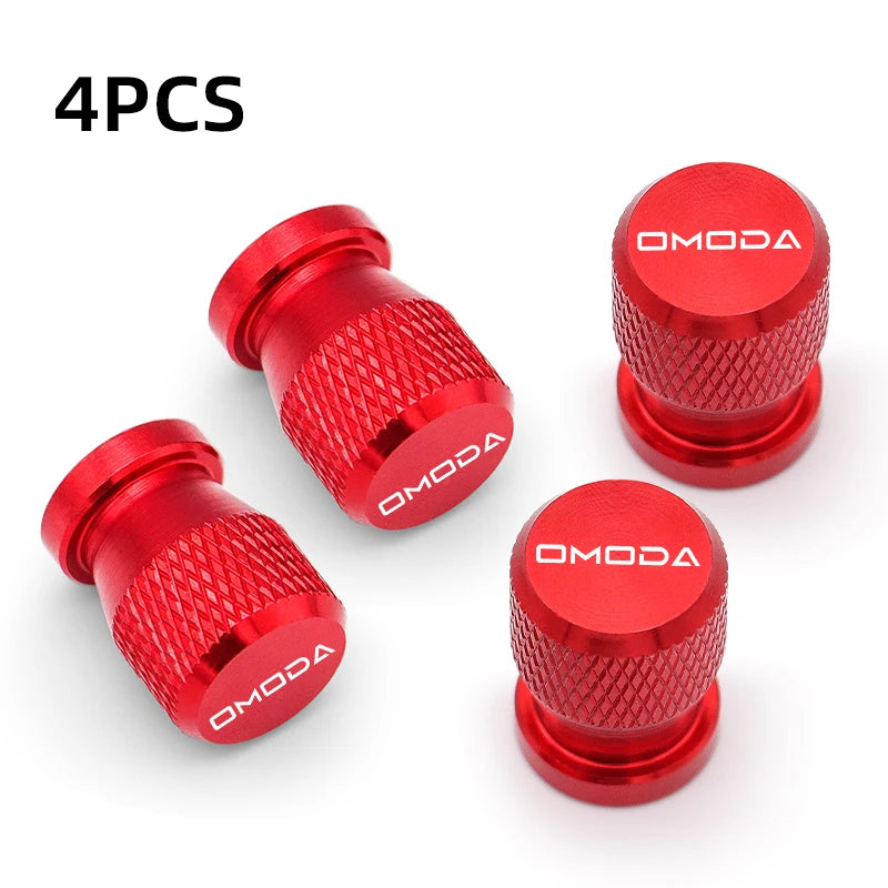 4Pcs Tire Valve Caps for Chery Omoda 5 FX – Dustproof Aluminum Covers