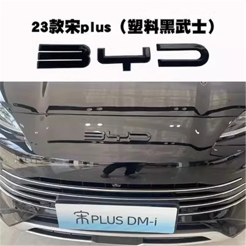 ABS Carbon Fiber Front Emblem Frame for 2023 BYD Song Plus