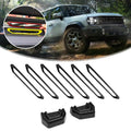 8PCS Carbon Fiber Style Roof Rack Cover for Jetour Traveller T2 2023-2024