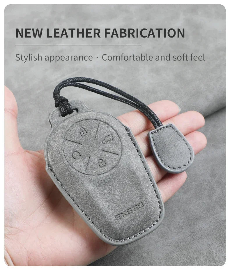 Leather Key Case for Chery EXEED – Stylish Car Fob Cover