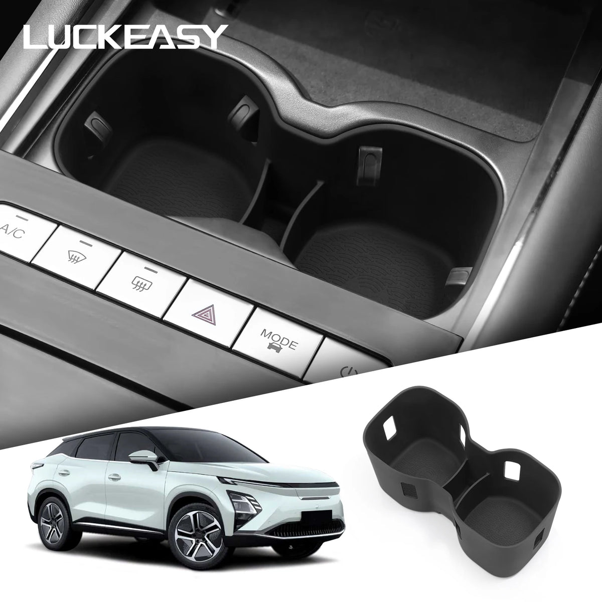 Silicone Cup Holder Insert for Chery OMODA C5 EV (2024–2025)