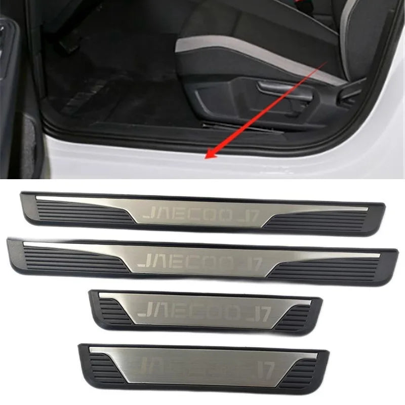4PCS Door Sill Plates for Chery Jaecoo J7 2023-2024