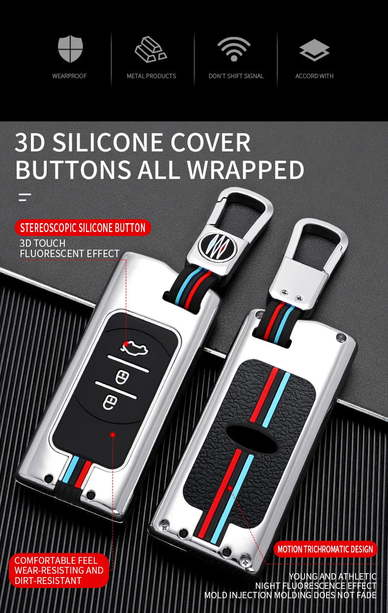 Zinc Alloy Remote Key Case Cover for Chery Tiggo & Arrizo Models