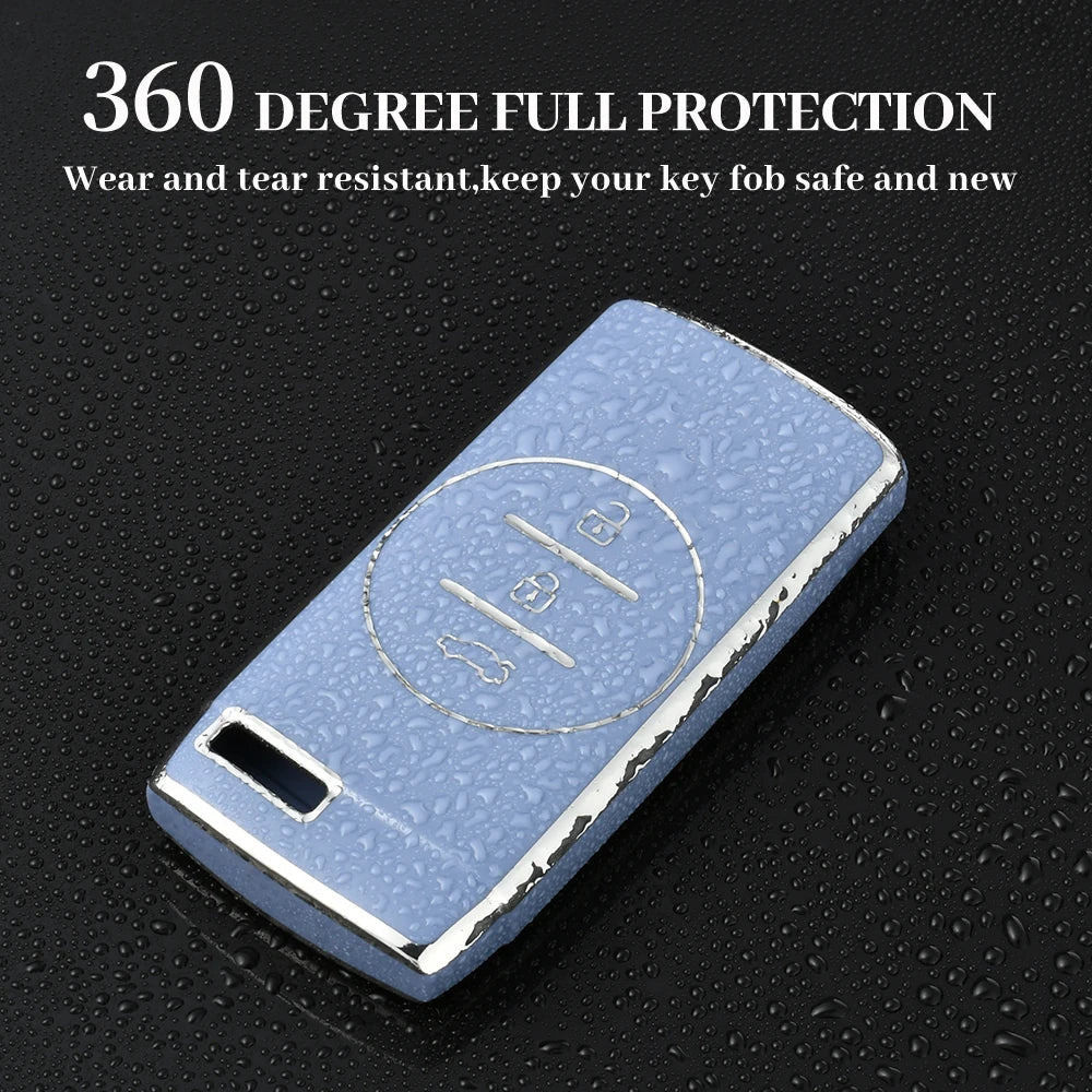 TPU Car Key Cover for Chery Tiggo, Arrizo & Exeed – Key Ring Holder Included