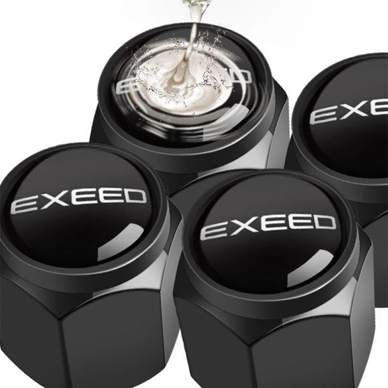 Tire Valve Caps for Chery EXEED TXL/LX/VX – 4pcs Metal Set