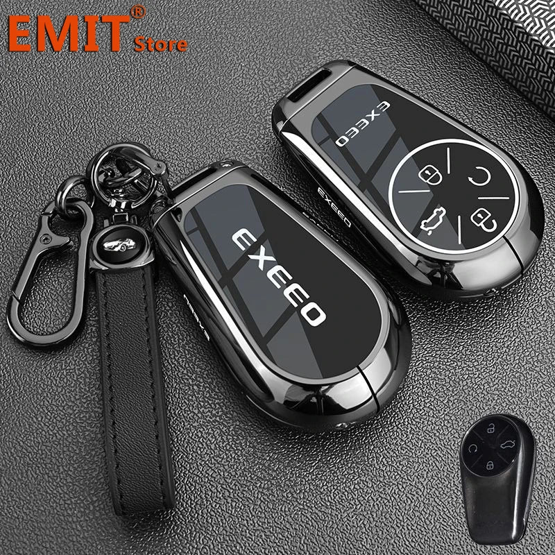 Zinc Alloy Key Case for Chery EXEED RX TXL VX – Includes Keychain Holder