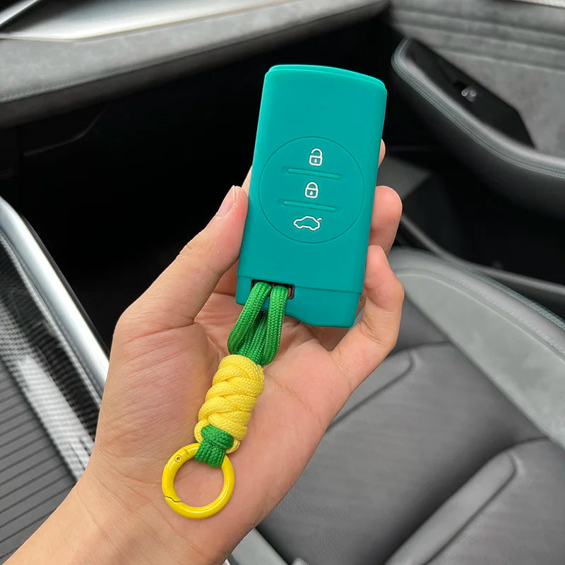Silicone Key Cover for Chery Tiggo, Arrizo, EQ7, Exeed – Soft Rubber Case + Keychain