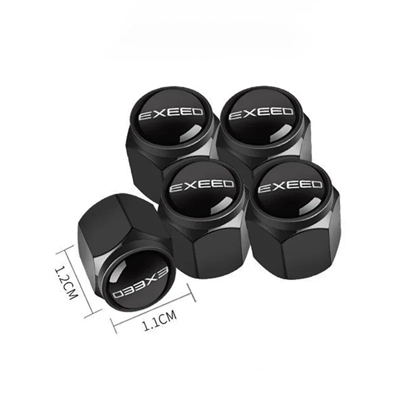 Tire Valve Caps for Chery EXEED TXL/LX/VX – 4pcs Metal Set