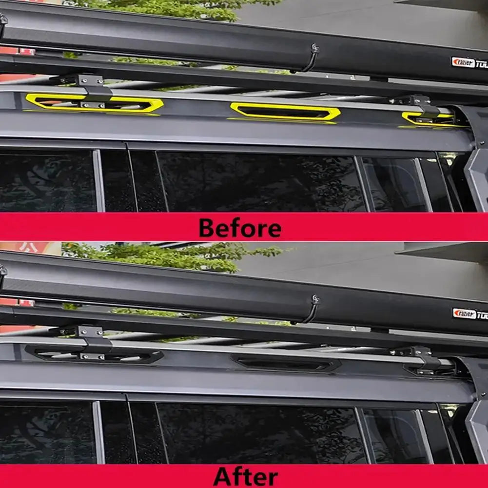 Carbon Fiber Style Roof Luggage Rack Trim for Chery Jetour Traveller T2 2023